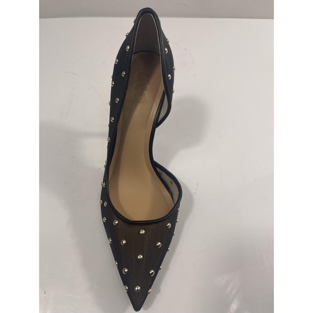INC Shoes Women's Size 7.5 Black Kalaya2F Studded D'Orsay Pumps Heels Dressy - Picture 5 of 14